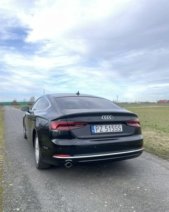 Audi A5 cena 99000 przebieg: 52000, rok produkcji 2018 z Brodnica małe 562